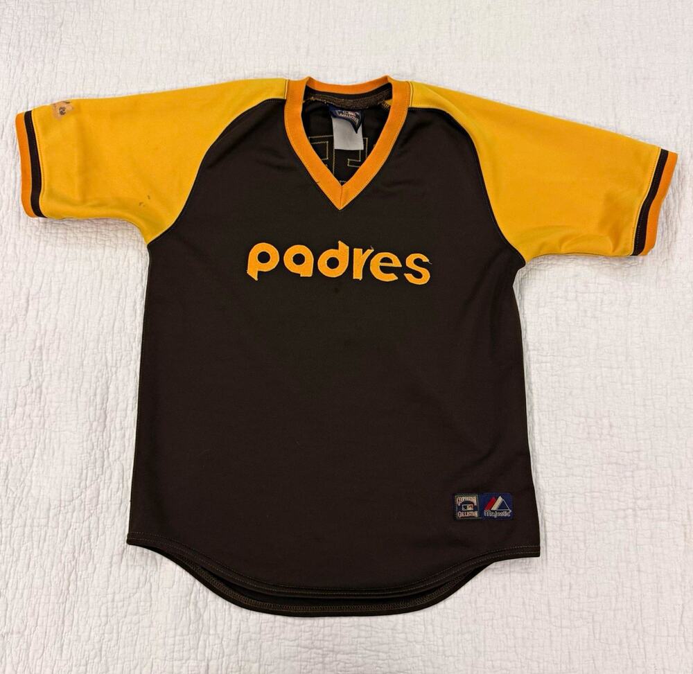 Vintage Kids San Diego Padres Greene #3 Brown/Yellow Jersey Size 7/8